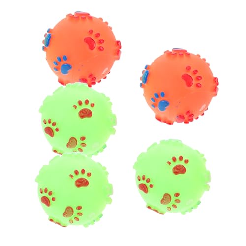 PartyKindom 5Stücke Teiliges Lustiger Quietscher Ball für Welpen Interaktives Haustier Training Zufällige PartyKindom 5Stücke Teiliges Lustiger Quietscher Ball für Welpen Interaktives Haustier Training Zufällige von PartyKindom
