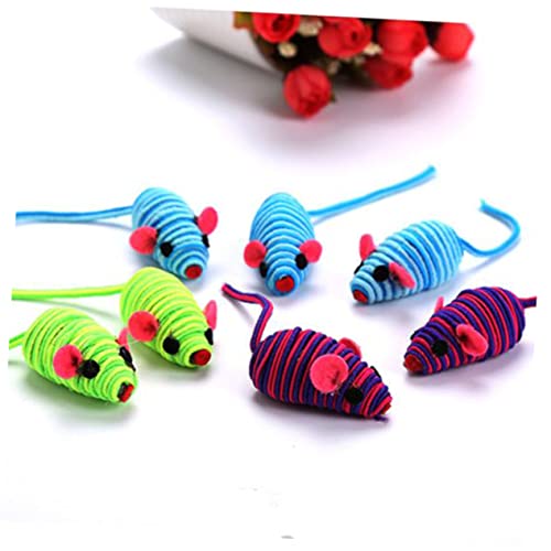 PartyKindom 6 Stück Gummiband Little Mauskatze Katzenspielzeug anregen interaktives Jagdkatzenspielzeug Katze Wohnungskatzen Farbe Katzenspielzeug Cat Fun Toy Zufällige Farbe PartyKindom 6 Stück Gummiband Little Mauskatze Katzenspielzeug anregen interaktives Jagdkatzenspielzeug Katze Wohnungskatzen Farbe Katzenspielzeug Cat Fun Toy Zufällige Farbe von PartyKindom