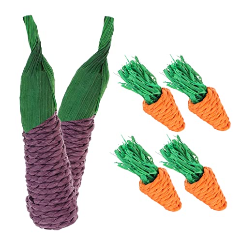 PartyKindom 6 Stück Kleintier Kauspielzeug Molar für Hamster und Kaninchen Karotten und Auberginenform Langlebig und Sicher für Gesunde Zähne und Pflege PartyKindom 6 Stück Kleintier Kauspielzeug Molar für Hamster und Kaninchen Karotten und Auberginenform Langlebig und Sicher für Gesunde Zähne und Pflege von PartyKindom