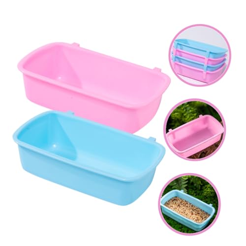 PartyKindom 6 Stück Teiliges Hamster Futter und Wassernapf Wiederverwendbare Hängende Näpfe für Kleine Haustiere Leicht zu Reinigen Kompakt und Langlebig für Hamster und Kleintierzubehör von PartyKindom