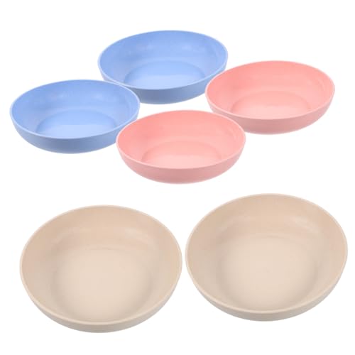 PartyKindom 6Stücke Flacher Katzennapf für Kleine Katzen Ergonomische Futter und Wasserschalen rutschfest für Kätzchen und Kurzbeinige Katzen Freies Kunststoffmaterial von PartyKindom