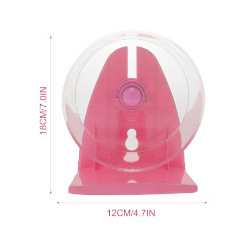 PartyKindom Acryl Hamster Laufrad mit Ständer Leise Geruchsneutral Langlebig Transparent für Hamster Meerschweinchen Chinchillas Geeignet als Kleintier und Fitnessgerät von PartyKindom