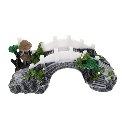 PartyKindom Aquarium-Landschaftsbau-Brücke verstecken Reptilien Zucht Dekorationen Aquarium versteck Terrarium zubehör Schildkrötenbogenbrücke Plattform zum Sonnenbaden von Harzfischbecken von PartyKindom