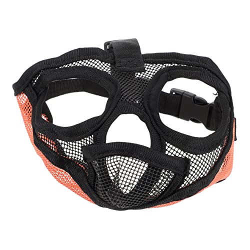 PartyKindom Atmungsaktiver Maulkorb für Kleine bis Mittlere Hunde Verstellbar Kurzschnäuzig mit Leichtem Mesh für Beißschutz und Fressschutz Geeignet für Französische Bulldoggen und Ähnliche von PartyKindom