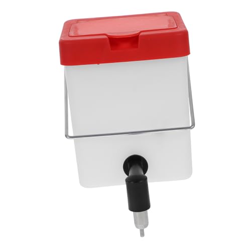 PartyKindom Automatische Wasserschale für Kaninchen Weiß aus Langlebigem Schadstofffreiem Material Tropffrei Umweltfreundlich Einfacher Zugang für Kleine Haustiere für Zufällige Farbe von PartyKindom