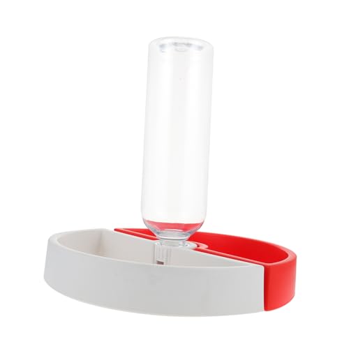 PartyKindom Automatischer Abnehmbarer Katzen Hunde wassernapf mit Erhöhtem Bissfestem Futterschale Design Runder Doppelnapf für Mehrere Haustiere Rot weiß Druckentlastend Vielseitig PartyKindom Automatischer Abnehmbarer Katzen Hunde wassernapf mit Erhöhtem Bissfestem Futterschale Design Runder Doppelnapf für Mehrere Haustiere Rot weiß Druckentlastend Vielseitig von PartyKindom