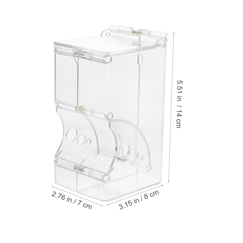 PartyKindom Automatischer Futterspender für Kleine Tiere Wiederbefüllbar Transparenter Hamster und Kaninchenfutterspender aus mit Schrauben Praktisch und Leicht zu Reinigen Geeignet für von PartyKindom