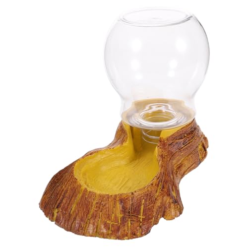 PartyKindom Automatischer Resin Wasserspender für Schildkröten und Eidechsen Langlebiger Trinknapf für Reptilien Dekorativer Wassernapf für Terrarien und Gartendeko Großer Vorratsbehälter von PartyKindom