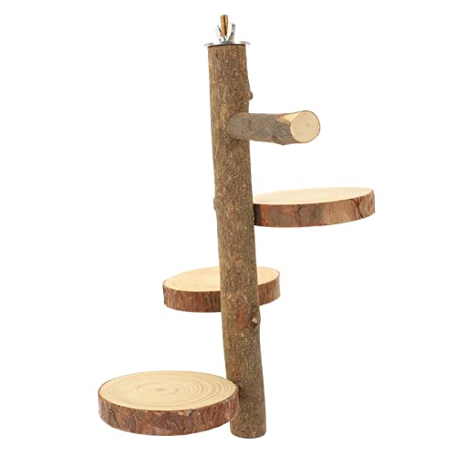 PartyKindom Delikates Papageien Kletterbrett aus Holz Breit Robustes Vogelspielzeug für Kleine Vögel Erhöht Bewegungsfreiheit und Beschäftigung im Käfig von PartyKindom