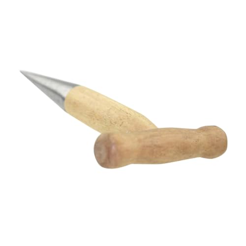 PartyKindom Dibbler Gartenwerkzeug Handgehaltener Pflanzenstecher mit Holzgriff für Einfache Pflanzen von Zwiebeln und Sämlingen für Gartenarbeit und Bodenbearbeitung von PartyKindom