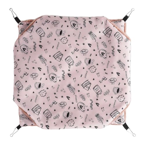 PartyKindom Doppelschichtige Hamster hängematte aus Plüsch mit Aufhängung Waschbar Warmes Kuschelbett für Kleintiere Wie Hamster Meerschweinchen Eichhörnchen Chinchillas und Frettchen Rosa PartyKindom Doppelschichtige Hamster hängematte aus Plüsch mit Aufhängung Waschbar Warmes Kuschelbett für Kleintiere Wie Hamster Meerschweinchen Eichhörnchen Chinchillas und Frettchen Rosa von PartyKindom