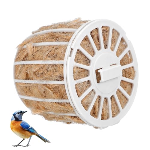 PartyKindom Einstreu für Vogelnester Vogelnistmaterial für Wildvögel Zucht Verschachtelung Nistkästen Vogelkäfig Vogelnestchen Halter für Nistmaterial für Vögel Vogelnest Jute Coffee von PartyKindom