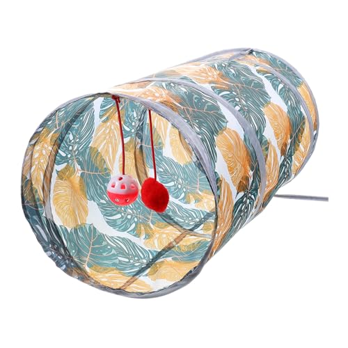 PartyKindom Faltbarer Katzentunnel aus Hochwertigem Polyester Interaktives zur Beschäftigung und Stressreduktion Ästhetisches Design für Neugierige Katzen Geeignet für Indoor und Outdoor PartyKindom Faltbarer Katzentunnel aus Hochwertigem Polyester Interaktives zur Beschäftigung und Stressreduktion Ästhetisches Design für Neugierige Katzen Geeignet für Indoor und Outdoor von PartyKindom