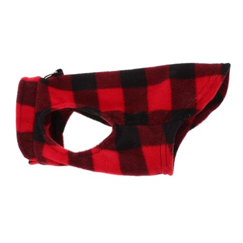 PartyKindom Fleece Hundeweste für Herbst und Winter Warme und Niedliche Jacke für Kleine und Mittelgroße Hunde XL Rot Schwarzes Karomuster Geeignet für Alltag und Partys PartyKindom Fleece Hundeweste für Herbst und Winter Warme und Niedliche Jacke für Kleine und Mittelgroße Hunde XL Rot Schwarzes Karomuster Geeignet für Alltag und Partys von PartyKindom