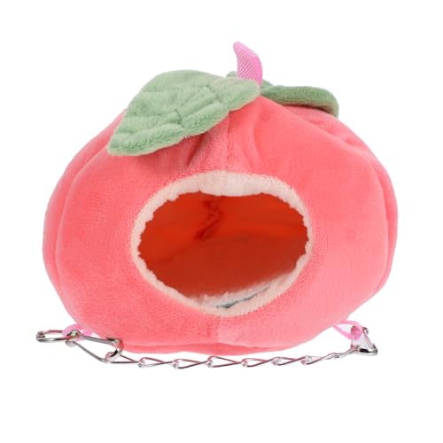 PartyKindom Fruchtdesign Hamster Hängematte Warmes Baumwoll Schlafnest für Winter Winddichtes und Komfortables Haustierbett für Hamster Frettchen und Chinchillas Pflegeleicht von PartyKindom