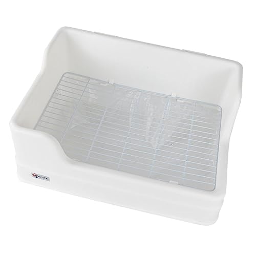 PartyKindom Große Bunny Töpfchen Und Käfig Toilette Für Design Spritzwassergeschützte Toilette Für Kleintiere Für Hamster Und Nager von PartyKindom