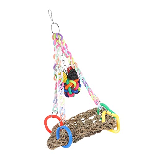 PartyKindom Hängematte Vogelspielzeug für Wellensittiche und Papageien Dekorativer Sitzstand mit Kletterfunktion Langlebiges Sicheres für Käfigvögel Kauen und Erkunden PartyKindom Hängematte Vogelspielzeug für Wellensittiche und Papageien Dekorativer Sitzstand mit Kletterfunktion Langlebiges Sicheres für Käfigvögel Kauen und Erkunden von PartyKindom