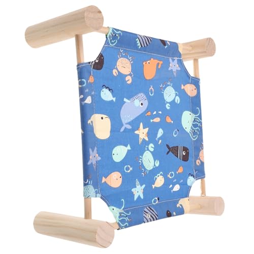 PartyKindom Hängematte für Kleintiere Abnehmbares Schlafbett für Hamster Meerschweinchen und Zwerghamster Platzsparendes Design aus Holz für und Spielräume von PartyKindom