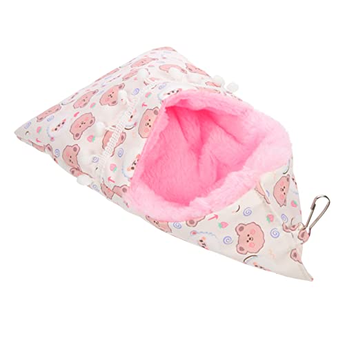PartyKindom Hängematte für Kleintiere Bett für Meerschweinchen und Hamster Gemütlicher Schlafsack für Frettchen Kreative und Dekorative Tierunterkunft für Nager und Kleine Haustiere von PartyKindom