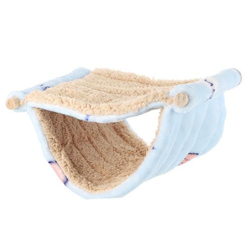 PartyKindom Hängendes Hamsterbett Bequeme Doppel Liege für Kleine Haustiere Dekorative Hängematte für Hamster Meerschweinchen Ratten und Andere Nager für Winter von PartyKindom