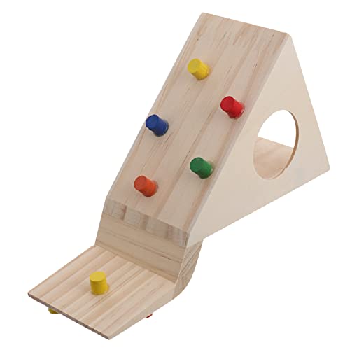 PartyKindom Hamster Aktivitätshaus aus Holz Multifunktionales Kletterspielzeug für Zwerghamster Ratten und Kleine Haustiere Schlafen Beige PartyKindom Hamster Aktivitätshaus aus Holz Multifunktionales Kletterspielzeug für Zwerghamster Ratten und Kleine Haustiere Schlafen Beige von PartyKindom