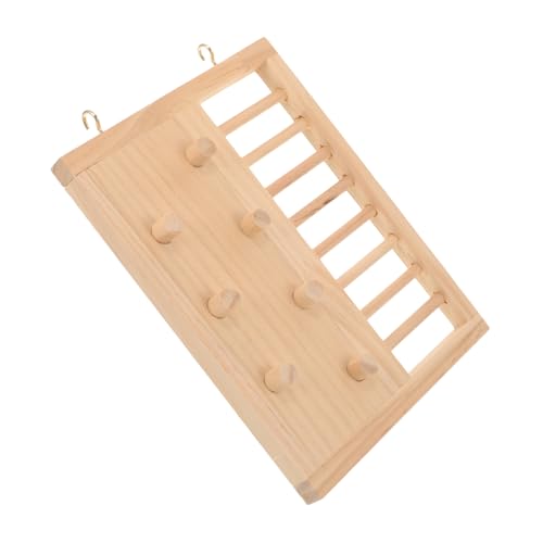 PartyKindom Hamster Holzleiter Kletterspielzeug aus Robustem Holz für Meerschweinchen und Zwergkaninchen Stabile Trainingsleiter für Kleintiere Platzsparend Einzigartigem Design von PartyKindom