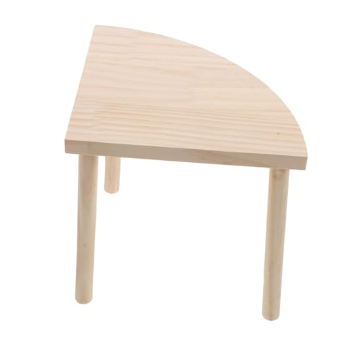 PartyKindom Hamster Holzplattform Zwei Haustier Spielplatz Kleintier Kletterplattform Chinchilla Trainingsplattform Käfig Zubehör für Zwerghamster Meerschweinchen von PartyKindom