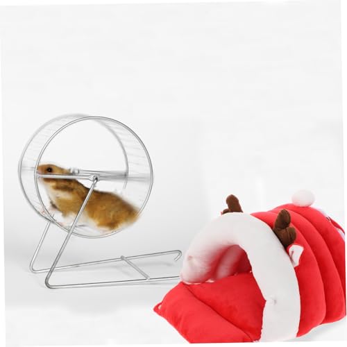 PartyKindom Hamster Schlafhaus Haustierbett Warm und Bequem Bissfestes Nistnest für Igel Meerschweinchen und Kleine Nagetiere Winter Ruhelager für Kleintiere von PartyKindom