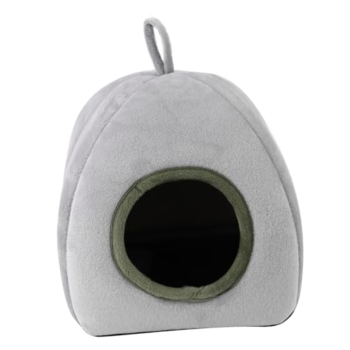 PartyKindom Hamster Schlafnest Winter Warm Plüsch Haustier Bett Haus Gemütliches Nest für Kleine Tiere Installieren aus Weichem Material Entspannen und Verstecken von PartyKindom
