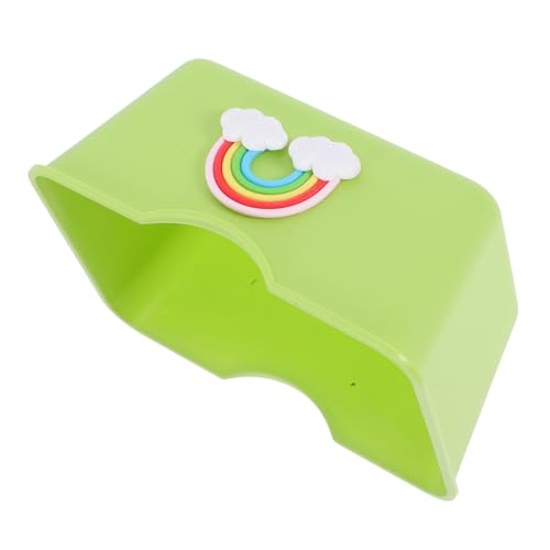 PartyKindom Hamster Toilette Chinchilla-hütte Hamstertoiletten Kleine Katzentoilette Hamsterbad Toilettendeckel Hamster Verstecken Hamster Gehege Schlafbett Für Hamster Light Green Abs von PartyKindom