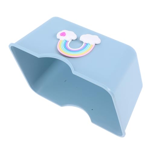 PartyKindom Hamster Toilette Hamster bei Hamster Badewanne Haustier badewanne Hamster Bad Niedliches Hamster Bad Hamsterwanne Hamster-Schlafmattennest Hamsterhaus Abs Sky-Blue von PartyKindom
