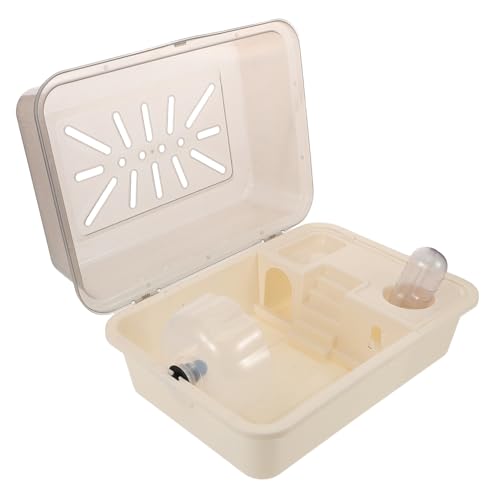 PartyKindom Hamster Transportkäfig mit Luftzirkulation Tragbarer Kleintierkäfig mit Schlaf Futter und Spielbereich Leichtes Gehege für Zwerghamster Mäuse Rennmäuse Vielseitig für Reise und PartyKindom Hamster Transportkäfig mit Luftzirkulation Tragbarer Kleintierkäfig mit Schlaf Futter und Spielbereich Leichtes Gehege für Zwerghamster Mäuse Rennmäuse Vielseitig für Reise und von PartyKindom