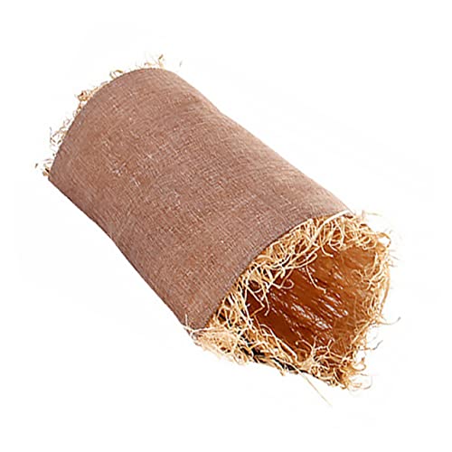 PartyKindom Hamster Tunnel nagerhaus Hasen Stroh Haustierhaus Meerschweinchen-Schlafplatz Gras-Nest Hängematte Meerschweinchen Zelt Schlaftunnel für Haustiere Haustiernest Bast Khaki von PartyKindom