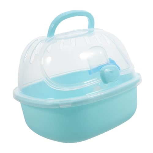 PartyKindom Hamsterkäfig Hamster Reiseträger Hamster Transportkäfig Tragbarer Hamster Reiseträger Hamster Transportkäfig Tragbarer Hamster Reisekäfig Hamster Tragekäfig Pp Himmelblau von PartyKindom