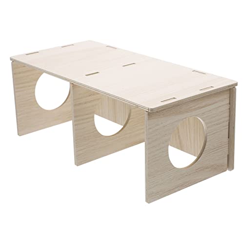 PartyKindom Hamsterversteck aus Natürlichem Holz Bissfestes Mehrzweck-Haus für Hamster und Meerschweinchen Mittelgroßes DIY Offenem Design als Schlaf Versteckhaus PartyKindom Hamsterversteck aus Natürlichem Holz Bissfestes Mehrzweck-Haus für Hamster und Meerschweinchen Mittelgroßes DIY Offenem Design als Schlaf Versteckhaus von PartyKindom