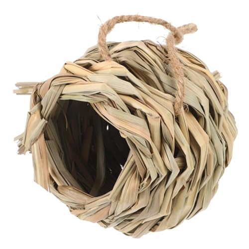 PartyKindom Handgewebtes Strohnest für Hamster und Kleintiere Komfortable Natürliche Unterkunft aus Hochwertigem Material für Vögel und Kleine Haustiere Dekorativ und Langlebig PartyKindom Handgewebtes Strohnest für Hamster und Kleintiere Komfortable Natürliche Unterkunft aus Hochwertigem Material für Vögel und Kleine Haustiere Dekorativ und Langlebig von PartyKindom