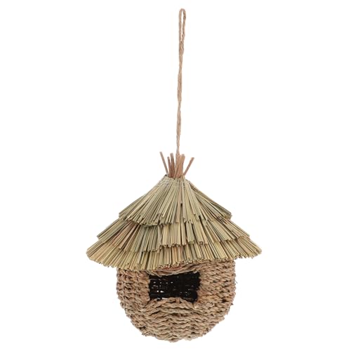 PartyKindom Handgewebtes Vogelhaus aus Gras Kreatives Nistkastenset für Vögel zur Wetterfest und Langlebig Zieht Verschiedene Vogelarten PartyKindom Handgewebtes Vogelhaus aus Gras Kreatives Nistkastenset für Vögel zur Wetterfest und Langlebig Zieht Verschiedene Vogelarten von PartyKindom