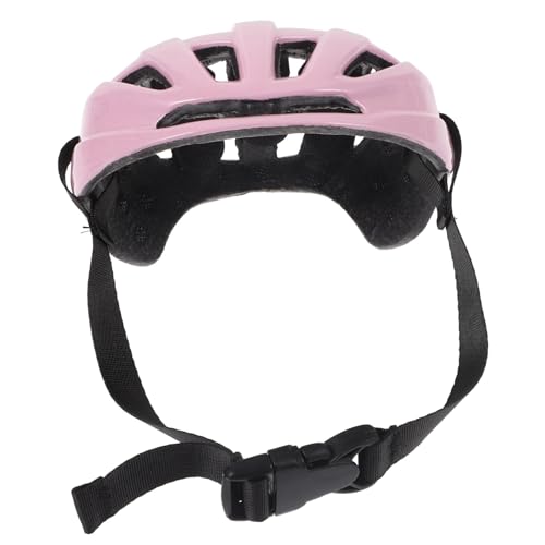 PartyKindom Haustier Hut Helme Für Haustiere Hüte Für Hunde Mit Ohrlöchern Schutzhelm Für Hunde Motorradhelm Hundemütze Groß Hündchen Schutzhelm Haustier Helm Einstellbar Geschirr Plastik Rosa von PartyKindom