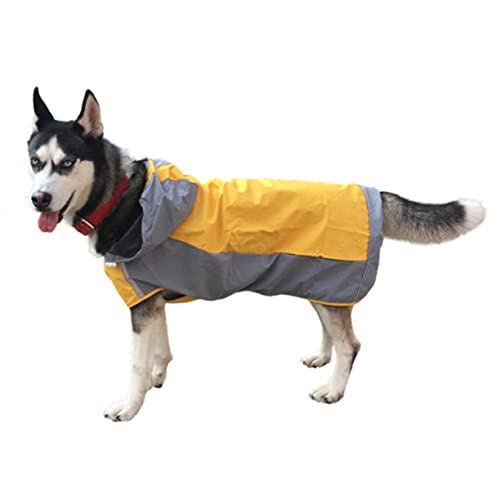 PartyKindom Haustier Regenmantel für Atmungsaktive Doppelschichtige Regenjacke Gelb Bequeme und Langlebige Hunderegenbekleidung für Regnerische PartyKindom Haustier Regenmantel für Atmungsaktive Doppelschichtige Regenjacke Gelb Bequeme und Langlebige Hunderegenbekleidung für Regnerische von PartyKindom