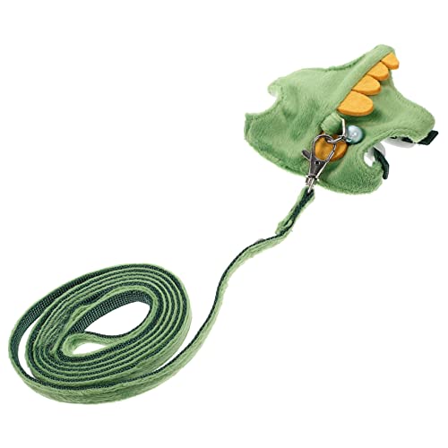 PartyKindom Haustierleine Welpe Hundeleine Und Halsband Tracker Meerschweinchen Züchten Hamster Dackel Frettchen-wanderseil Katzenspaziergang Und Zwinger Käfig Ratte Bungee Kurzer Plüsch Green von PartyKindom