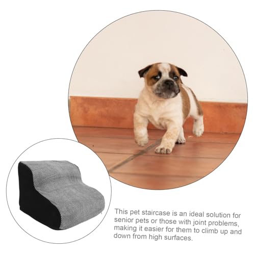 PartyKindom Hochdichte rutschfeste Haustiertreppe mit Breiten Weiche Bequeme Hundetreppe und Rampe für Sofa Leicht und Tragbar für Kleine Hunde und Katzen PartyKindom Hochdichte rutschfeste Haustiertreppe mit Breiten Weiche Bequeme Hundetreppe und Rampe für Sofa Leicht und Tragbar für Kleine Hunde und Katzen von PartyKindom