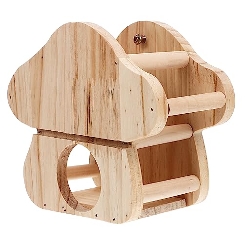 PartyKindom Holz Futterhalter für Kleintiere Praktische Heuraufe für Kaninchen Meerschweinchen und Hamster Futterstation mit Minimalem Abfall für Käfige Langlebiges Design von PartyKindom