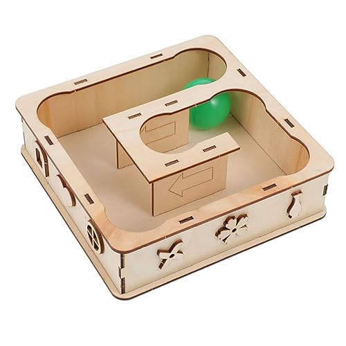 PartyKindom Holz Hamster Labyrinth für Kleintiere Lustiges und Sicheres Kauspielzeug Fördert Bewegung und Langeweile für Hamster Zwerghamster und Chinchillas Leicht zu Reinigen von PartyKindom