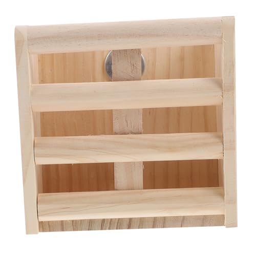 PartyKindom Holz Heu Futterstation für Kaninchen und Meerschweinchen Stabiler Futtercontainer mit Zaunstil für Kleine Haustiere für Fütterung und Langsames Essen von PartyKindom