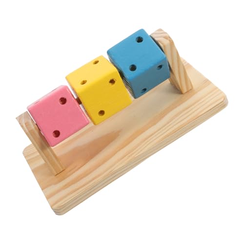 PartyKindom Hamster Kauspielzeug Aus Holz Multifunktionale Holzspielzeug Für Kleintiere Zahngesundheit Und Beschäftigung Für Zwerghamster Und Meerschweinchen Farbenfrohe Holzblöcke Als von PartyKindom