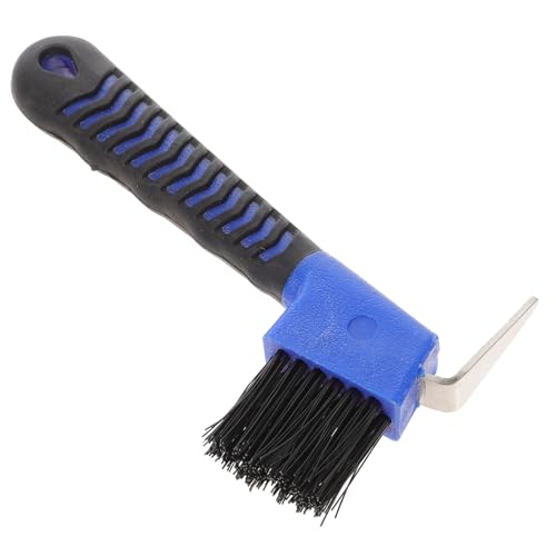 PartyKindom Hufkratzer mit Pinsel Ergonomischer Hufkratzer für Pferdepflege Langlebig und Rostfrei mit Bequemen und Bürstenwerkzeug zur Effektiven von Hufen von PartyKindom