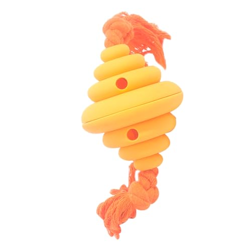 PartyKindom Hund kaut Tauziehen-Spielzeugball Ballspielzeug für Hunde langsam Interactive Dog Toys kauspielzeug welpe hundeball Leckerli-Ball für Hunde Spenderball für Hundeleckereien Yellow von PartyKindom