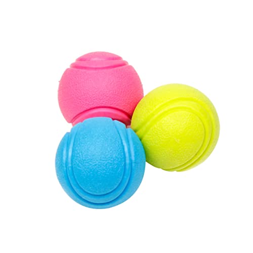 PartyKindom Kau Tennisball für Hunde 4,5cm aus Robustem Naturgummi mit Soundknoten Bissbeständig für Kleine bis Mittelgroße Hunde Spielzeug zur Zahnreinigung und für das Training PartyKindom Kau Tennisball für Hunde 4,5cm aus Robustem Naturgummi mit Soundknoten Bissbeständig für Kleine bis Mittelgroße Hunde Spielzeug zur Zahnreinigung und für das Training von PartyKindom