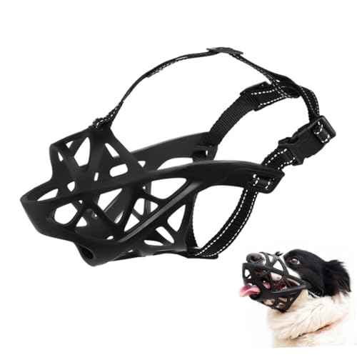 PartyKindom Hundemundschutz für Mittlere Einstellbare wasserdichte Hundemaske mit Trinköffnung Schutz und Beißen für Sicheres von PartyKindom