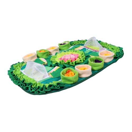 PartyKindom Interaktive Futterspielmatte im Fußballfeld Design für Katzen Kaninchen und Kleine Tiere Fördert Natürliche Suchfähigkeiten und Geistige Stimulation PartyKindom Interaktive Futterspielmatte im Fußballfeld Design für Katzen Kaninchen und Kleine Tiere Fördert Natürliche Suchfähigkeiten und Geistige Stimulation von PartyKindom